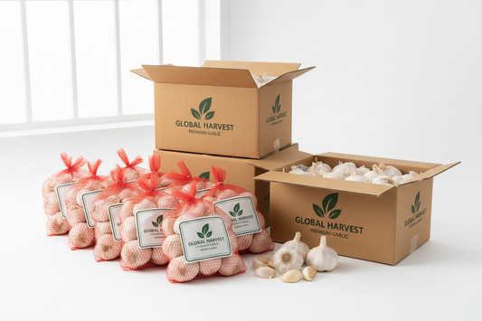 Garlic Packaging Solutions: Mesh Bags vs. Cartons for Global Wholesale